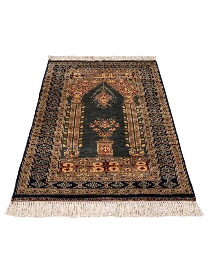 Detail image of 2' 7 x 4' 8 Hand Knotted Bokhara Oriental Wool Rug