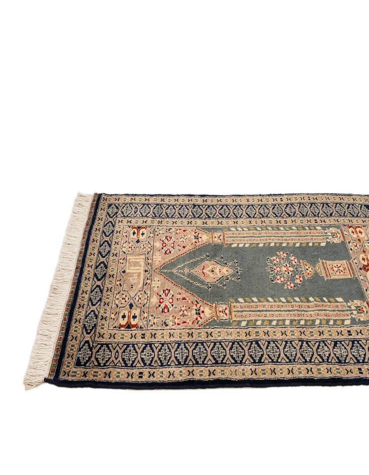 Detail image of 2' 7 x 4' 8  Hand Knotted Bokhara Oriental Wool Rug