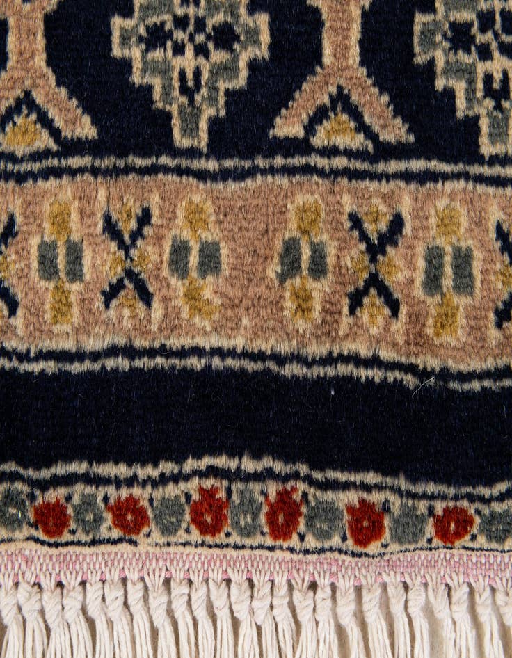Detail image of 2' 7 x 4' 8  Hand Knotted Bokhara Oriental Wool Rug