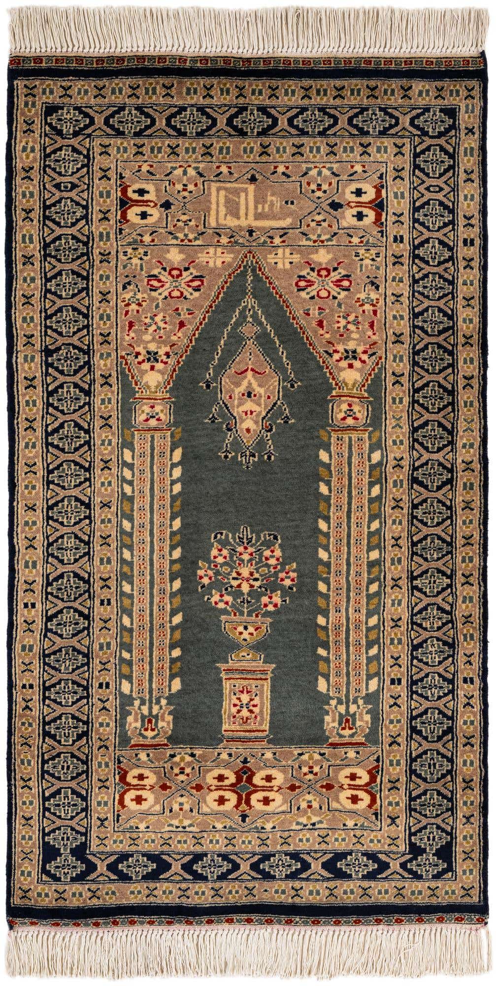 2' 7 x 4' 8 Hand Knotted Bokhara Oriental Wool Rug
