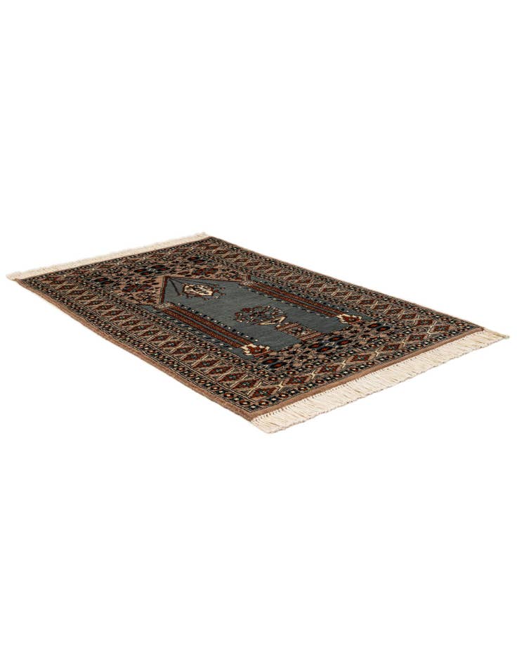 Detail image of 2' 8 x 4' Hand Knotted Bokhara Oriental Wool Rug