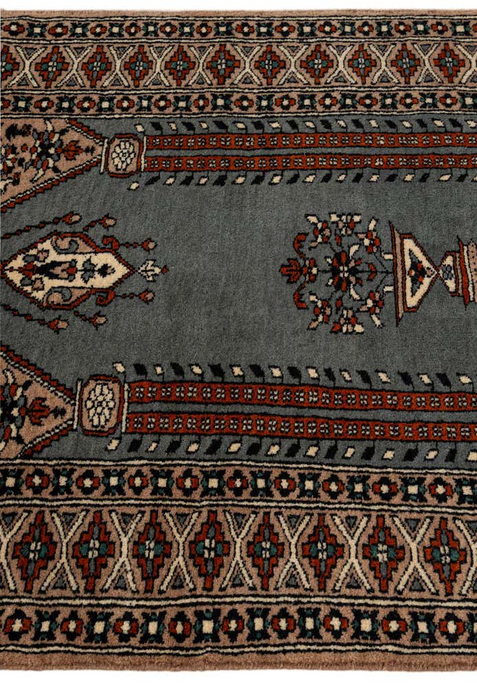 2' 8 x 4' Hand Knotted Bokhara Oriental Wool Rug