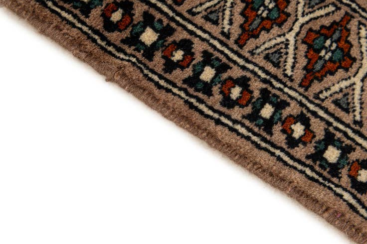 Detail image of 2' 8 x 4' Hand Knotted Bokhara Oriental Wool Rug