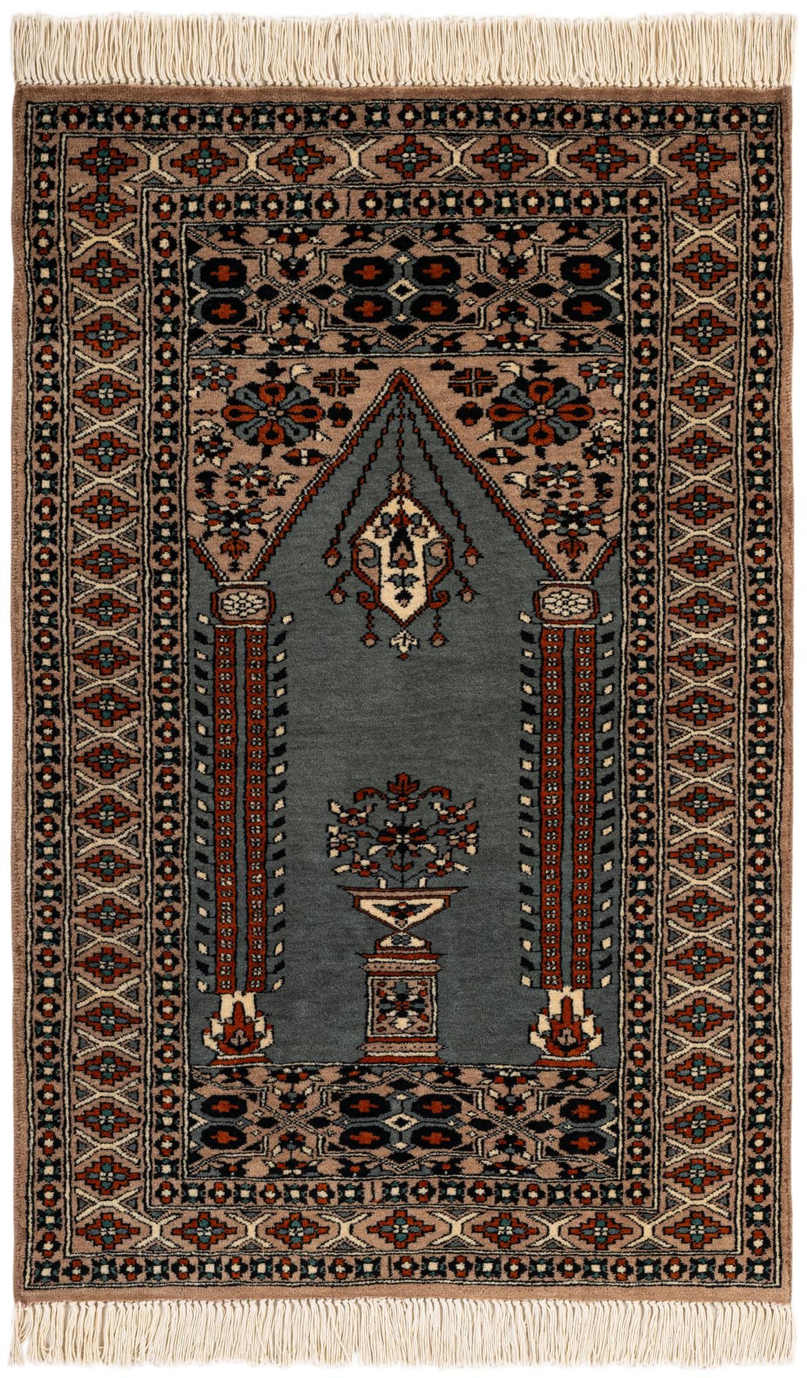 2' 8 x 4' Hand Knotted Bokhara Oriental Wool Rug