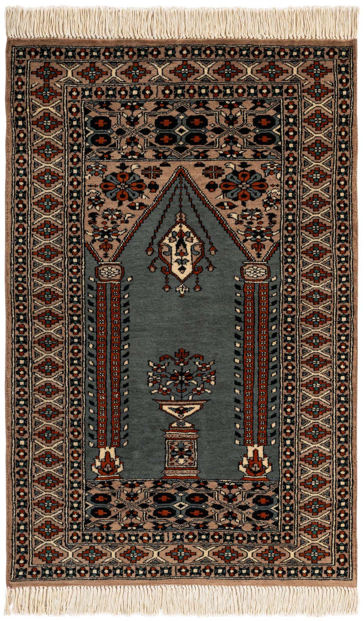 2' 8 x 4' Hand Knotted Bokhara Oriental Wool Rug