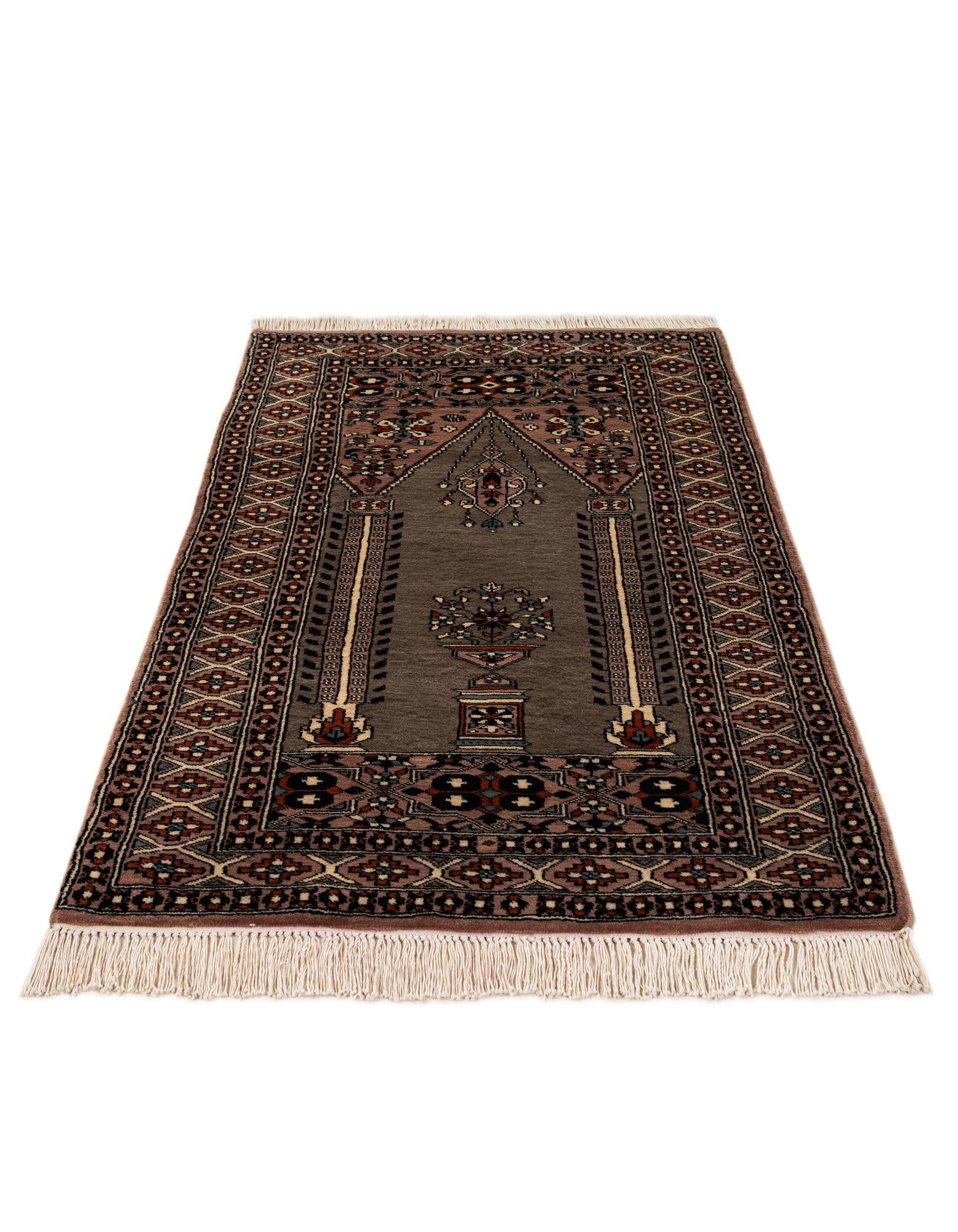 2' 7 x 4' 8 Hand Knotted Bokhara Oriental Wool Rug