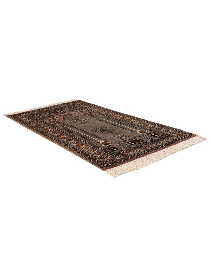 Detail image of 2' 7 x 4' 8 Hand Knotted Bokhara Oriental Wool Rug