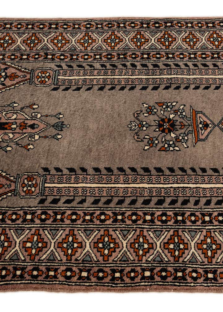 2' 7 x 4' 8 Hand Knotted Bokhara Oriental Wool Rug