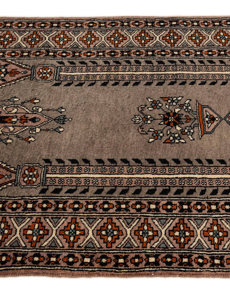 Detail image of 2' 7 x 4' 8 Hand Knotted Bokhara Oriental Wool Rug