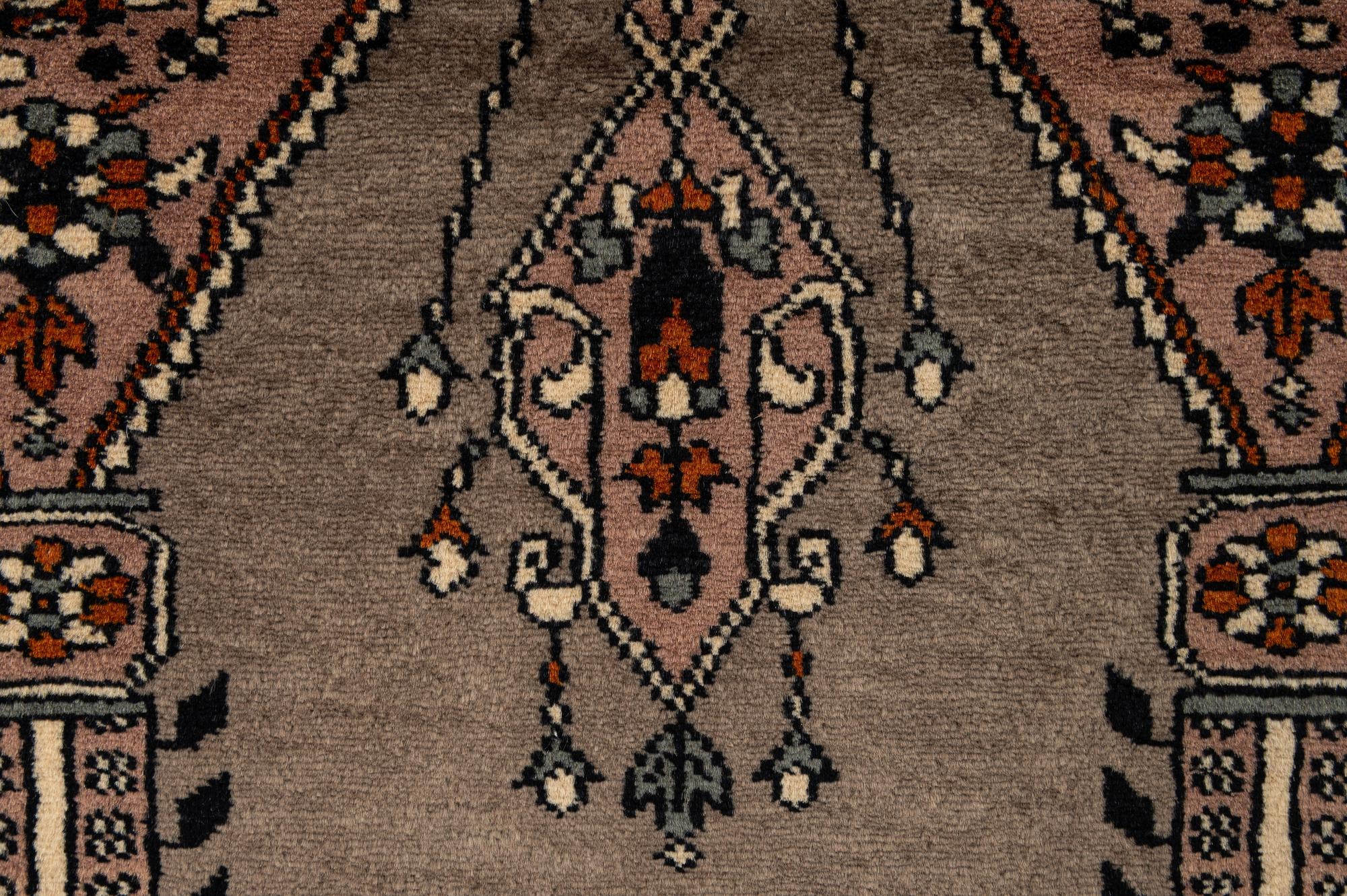 2' 7 x 4' 8 Hand Knotted Bokhara Oriental Wool Rug