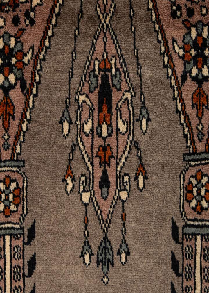 2' 7 x 4' 8 Hand Knotted Bokhara Oriental Wool Rug