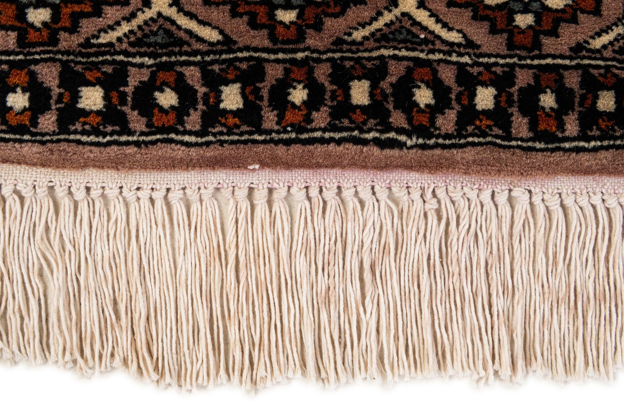 2' 7 x 4' 8 Hand Knotted Bokhara Oriental Wool Rug