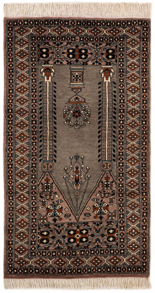 Detail image of 2' 7 x 4' 8 Hand Knotted Bokhara Oriental Wool Rug