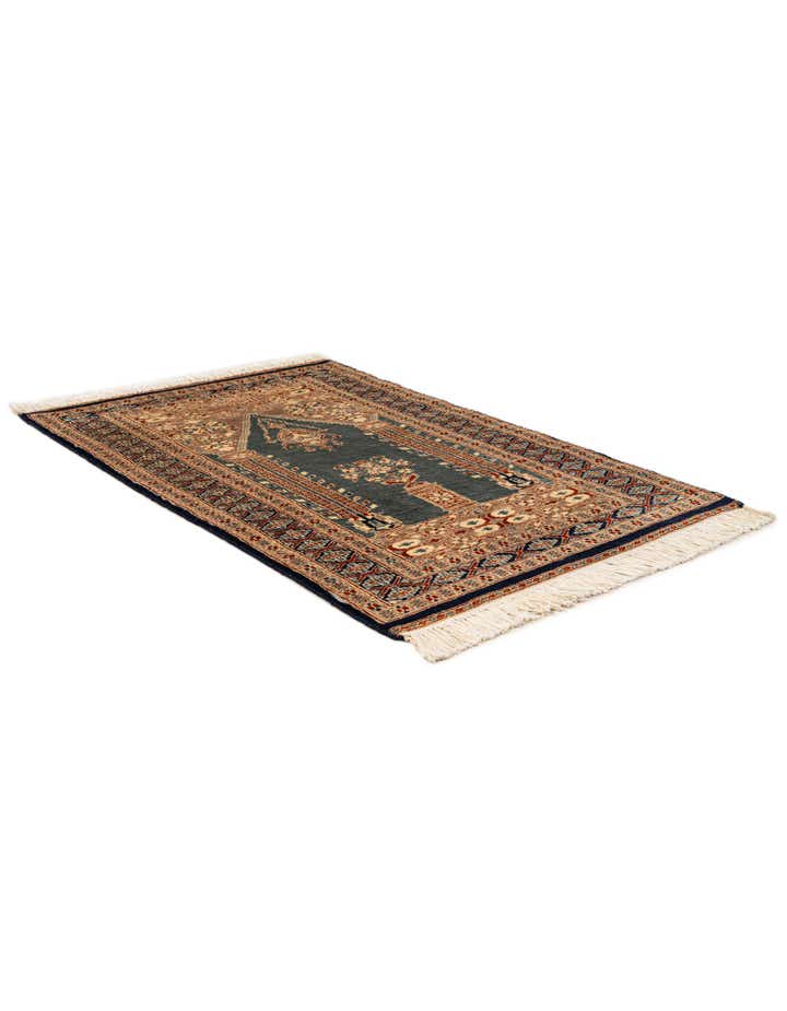 2' 8 x 4' 3 Hand Knotted Bokhara Oriental Wool Rug