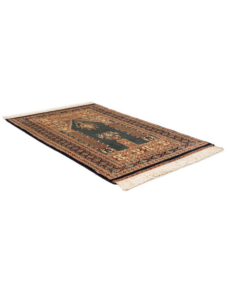 Detail image of 2' 8 x 4' 3 Hand Knotted Bokhara Oriental Wool Rug