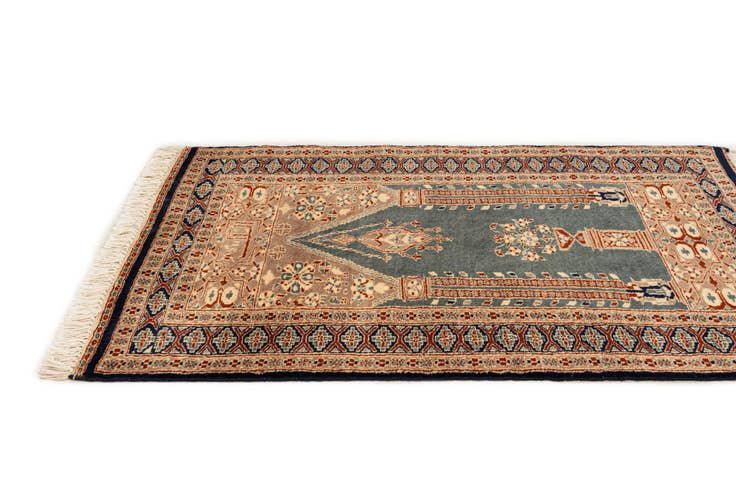 Detail image of 2' 8 x 4' 3 Hand Knotted Bokhara Oriental Wool Rug