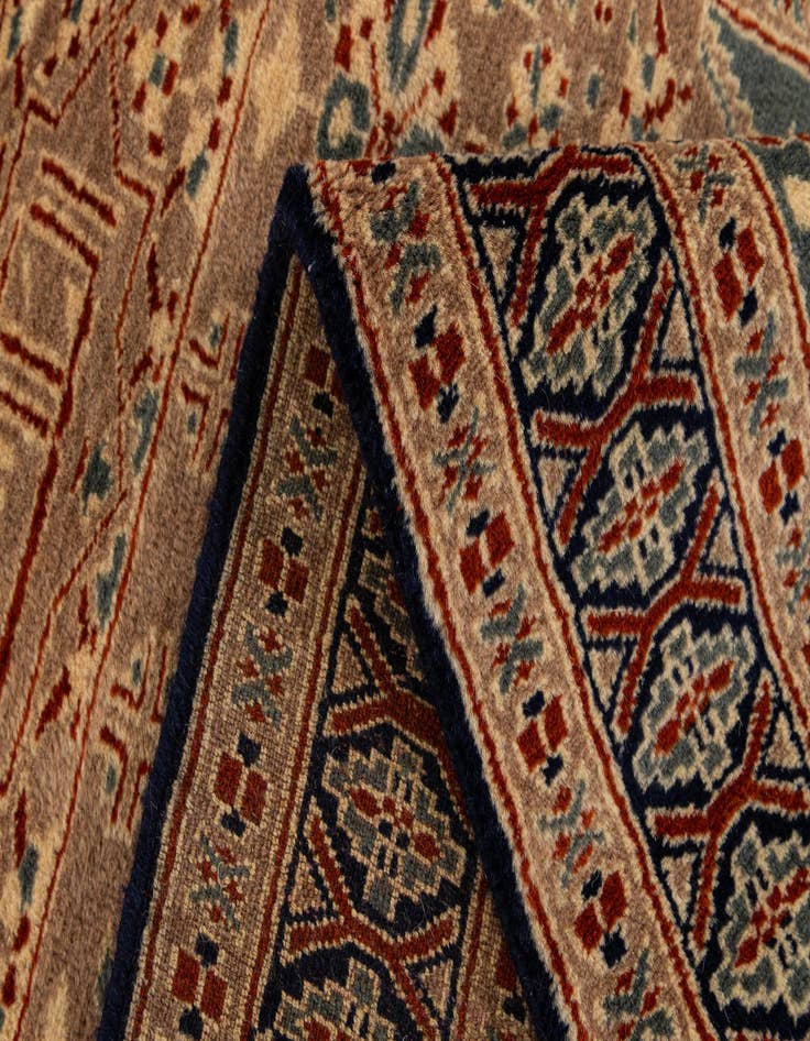 Detail image of 2' 8 x 4' 3  Hand Knotted Bokhara Oriental Wool Rug