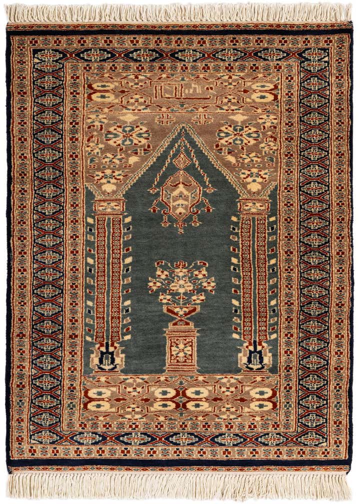 2' 8 x 4' 3 Hand Knotted Bokhara Oriental Wool Rug