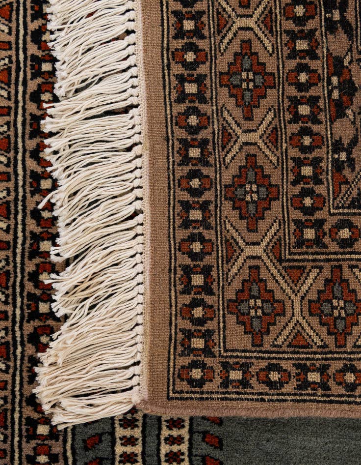 Detail image of 2' 8 x 4' 4  Hand Knotted Bokhara Oriental Wool Rug