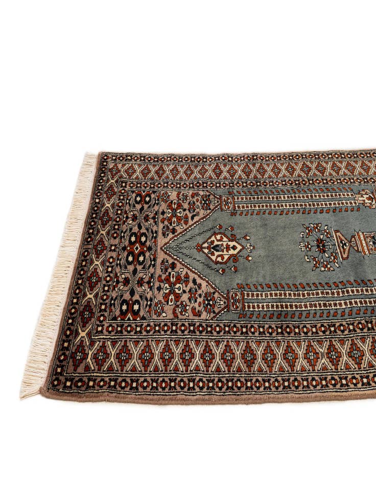 Detail image of 2' 8 x 4' 4  Hand Knotted Bokhara Oriental Wool Rug