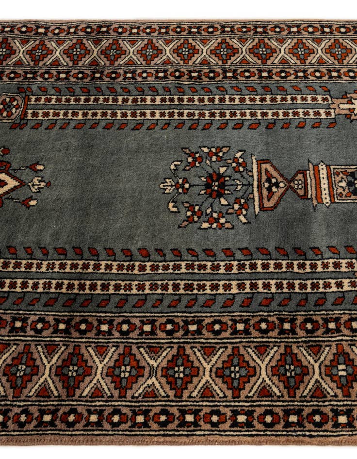 Detail image of 2' 8 x 4' 4  Hand Knotted Bokhara Oriental Wool Rug