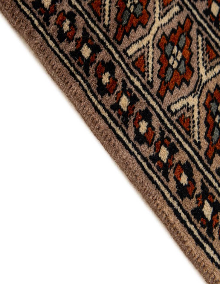Detail image of 2' 8 x 4' 4  Hand Knotted Bokhara Oriental Wool Rug
