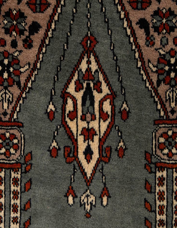 Detail image of 2' 8 x 4' 4  Hand Knotted Bokhara Oriental Wool Rug