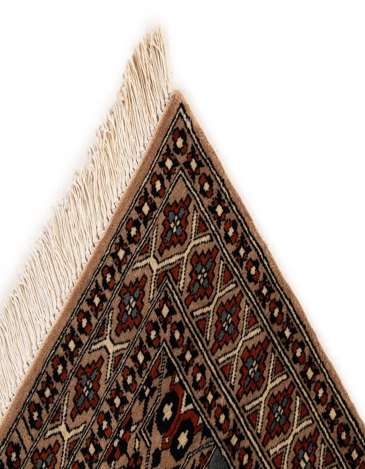 Detail image of 2' 8 x 4' 4  Hand Knotted Bokhara Oriental Wool Rug