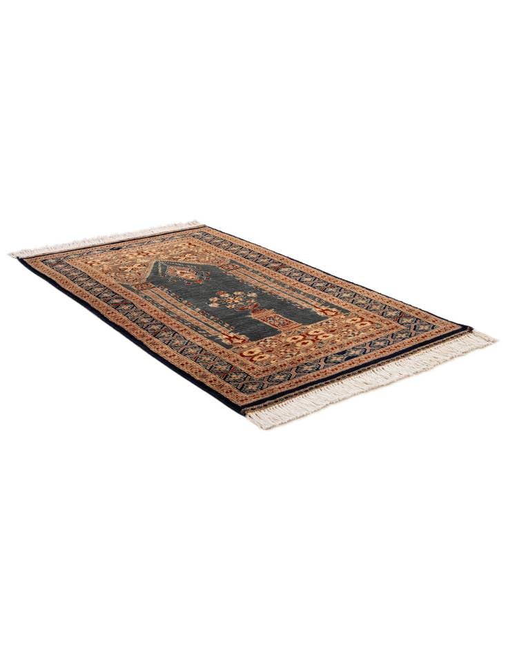 Detail image of 2' 8 x 4' 5 Hand Knotted Bokhara Oriental Wool Rug