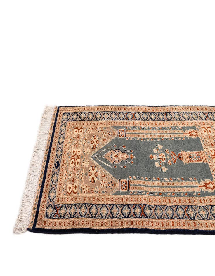 Detail image of 2' 8 x 4' 5  Hand Knotted Bokhara Oriental Wool Rug