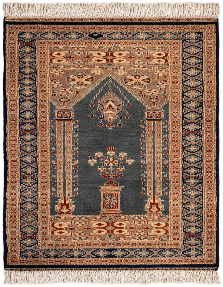Detail image of 2' 8 x 4' 5 Hand Knotted Bokhara Oriental Wool Rug