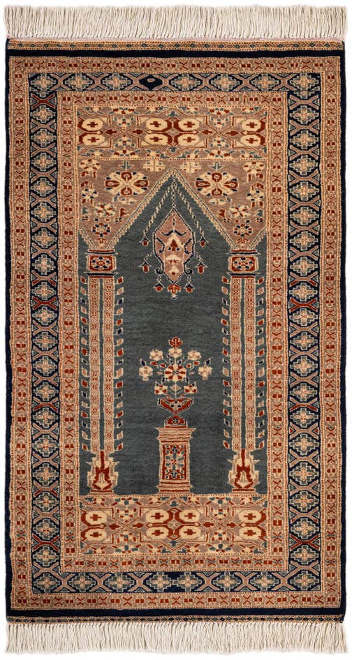 Detail image of 2' 8 x 4' 5 Hand Knotted Bokhara Oriental Wool Rug