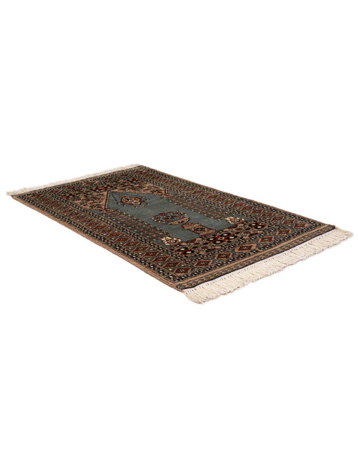 Detail image of 2' 9 x 4' 5  Hand Knotted Bokhara Oriental Wool Rug