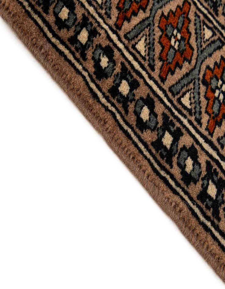 Detail image of 2' 9 x 4' 5  Hand Knotted Bokhara Oriental Wool Rug