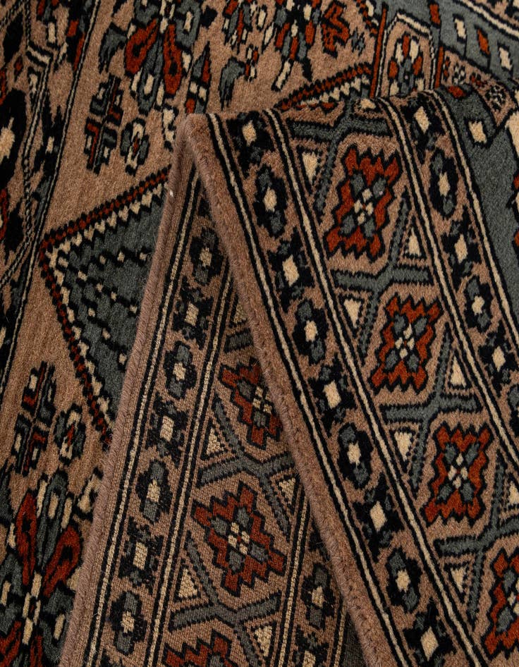 Detail image of 2' 9 x 4' 5  Hand Knotted Bokhara Oriental Wool Rug