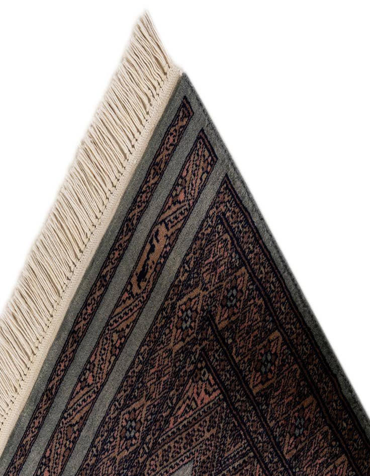 Detail image of 2' 7 x 3' 10  Hand Knotted Bokhara Oriental Wool Rug