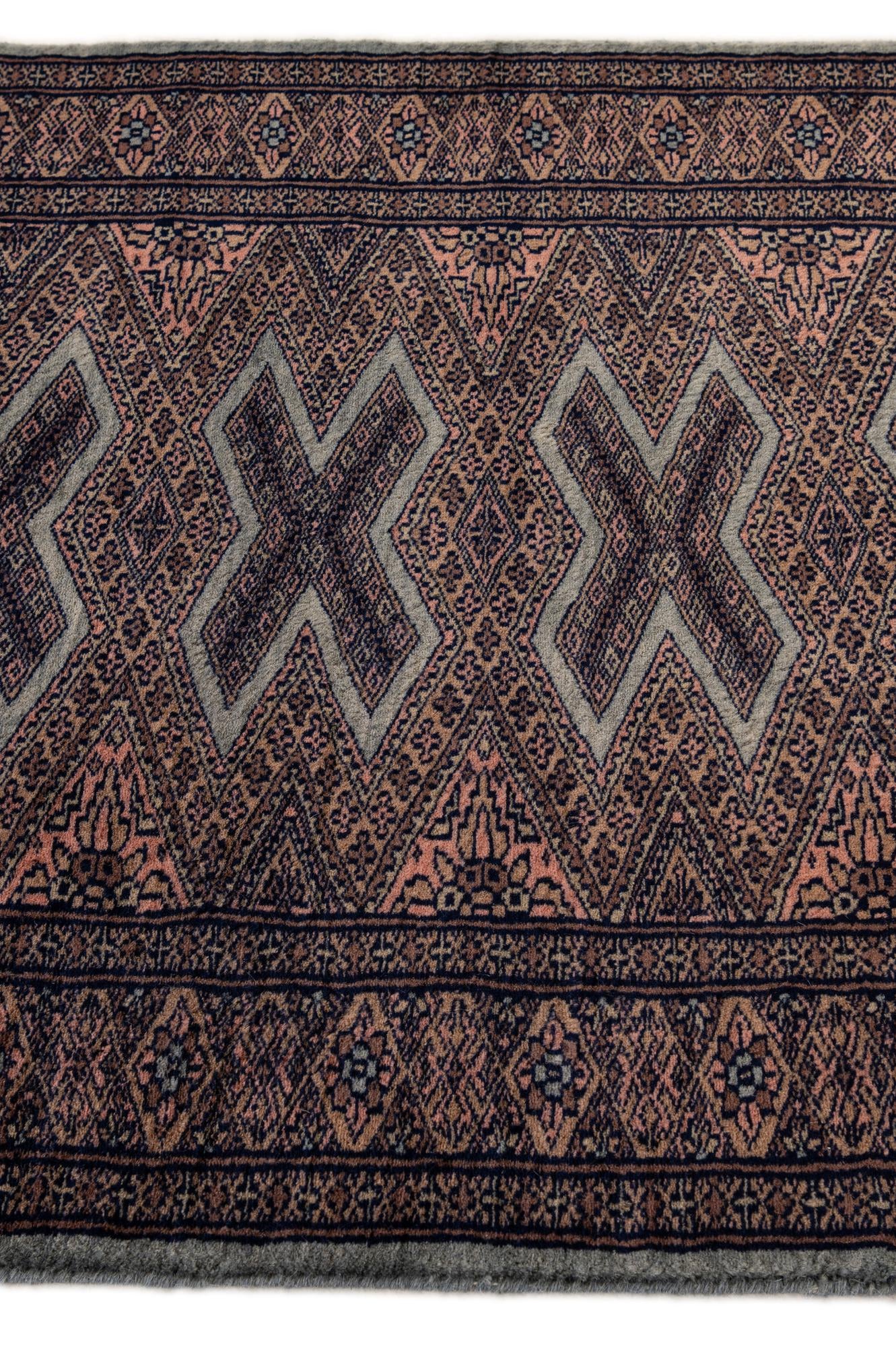 2' 7 x 3' 10 Hand Knotted Bokhara Oriental Wool Rug