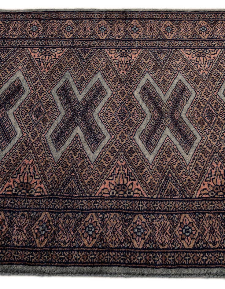 Detail image of 2' 7 x 3' 10  Hand Knotted Bokhara Oriental Wool Rug