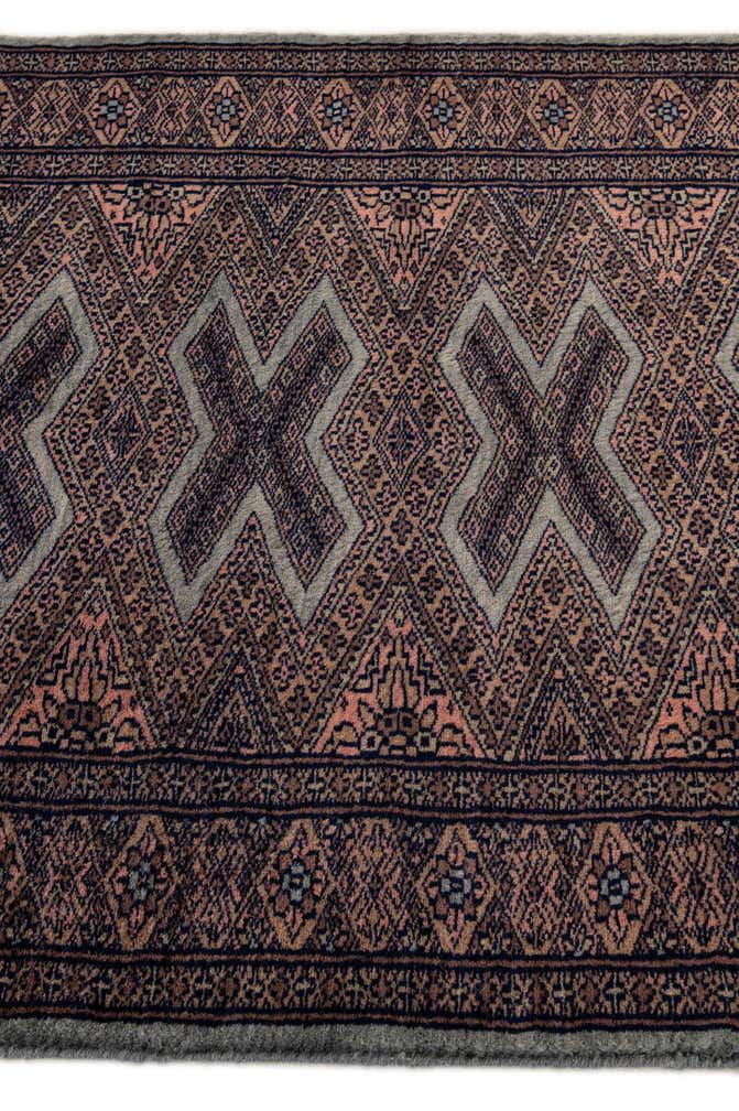 2' 7 x 3' 10 Hand Knotted Bokhara Oriental Wool Rug