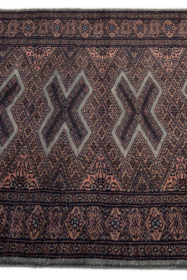 Detail image of 2' 7 x 3' 10 Hand Knotted Bokhara Oriental Wool Rug