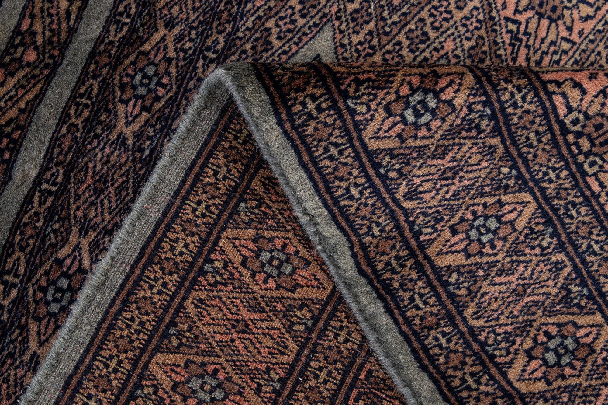 2' 7 x 3' 10 Hand Knotted Bokhara Oriental Wool Rug