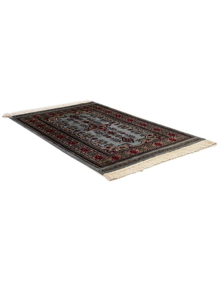 Detail image of 2' 7 x 4' 1  Hand Knotted Bokhara Oriental Wool Rug