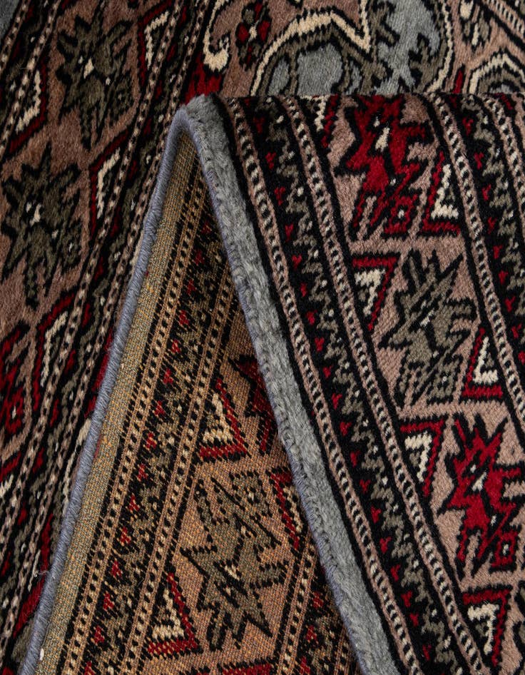 Detail image of 2' 7 x 4' 1  Hand Knotted Bokhara Oriental Wool Rug