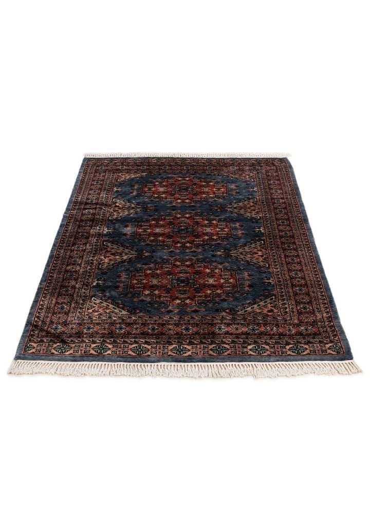 4' 4 x 6' 1 Hand Knotted Bokhara Wool Rug
