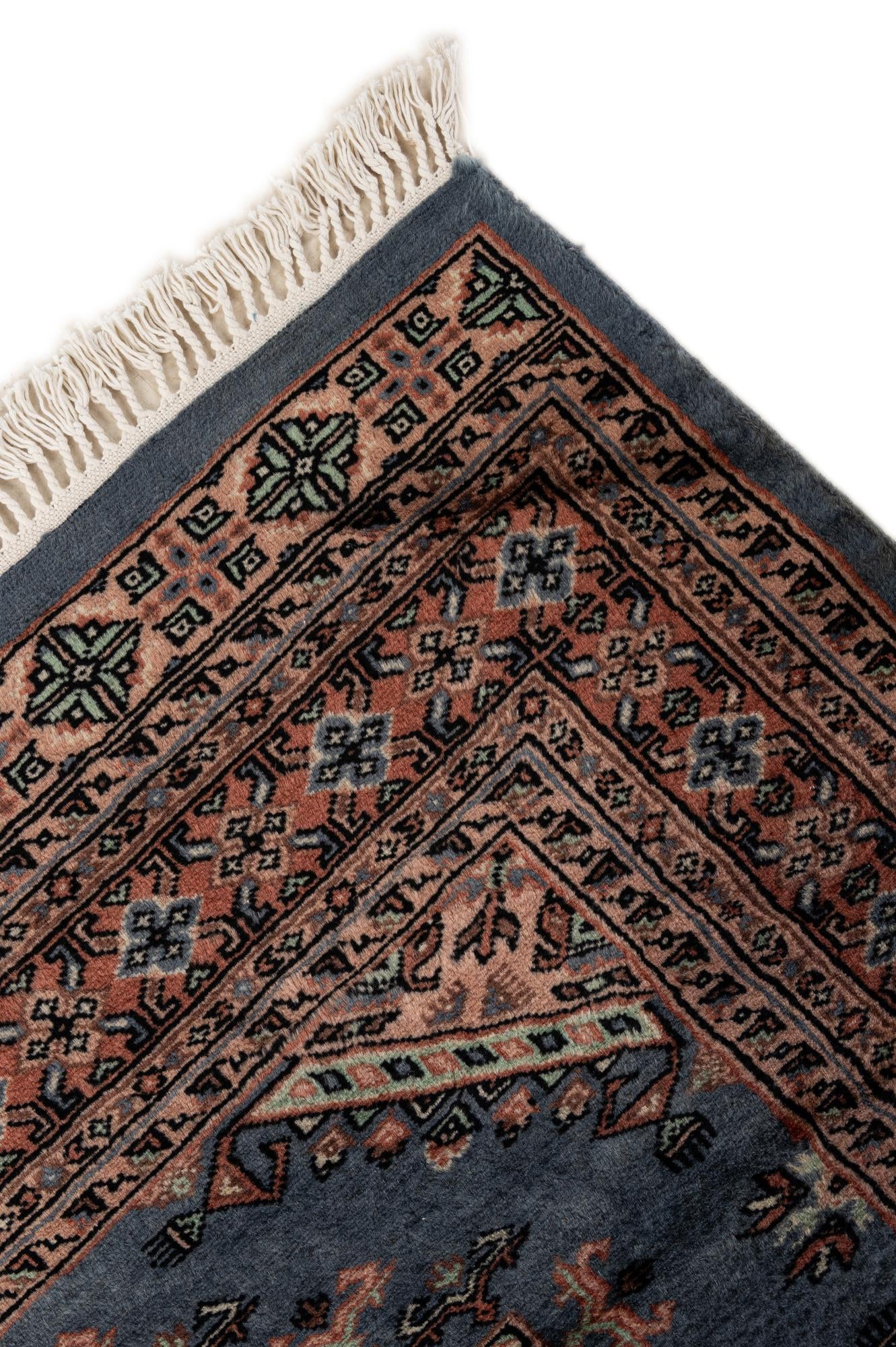 4' 4 x 6' 1 Hand Knotted Bokhara Wool Rug