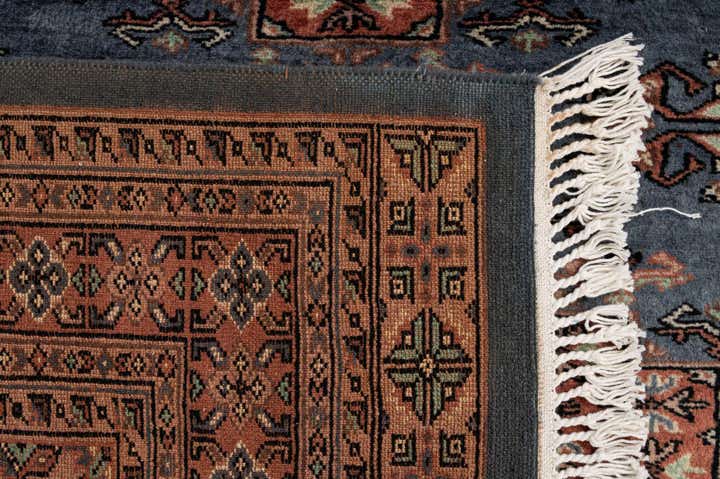 4' 4 x 6' 1 Hand Knotted Bokhara Wool Rug