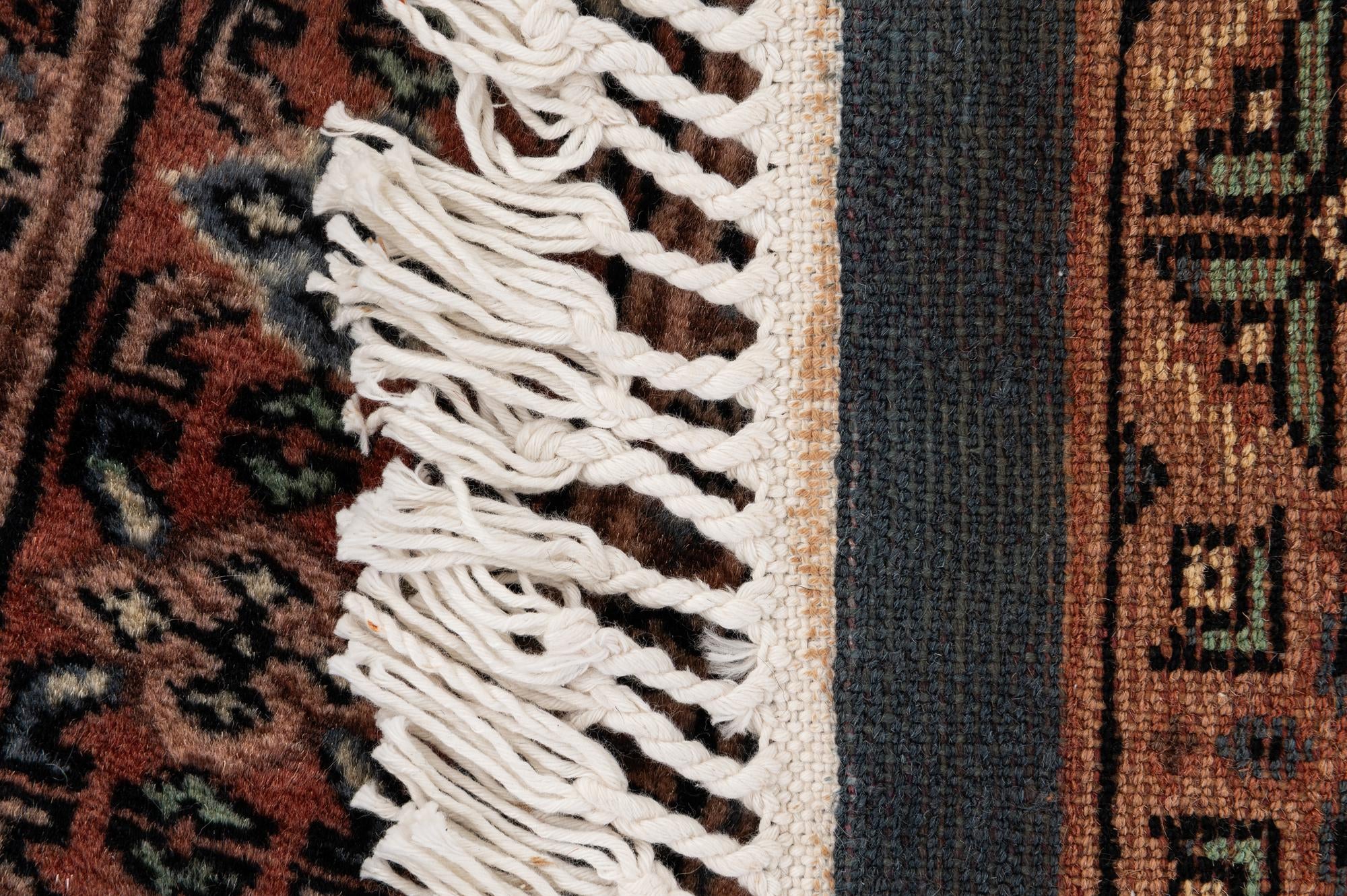 4' 4 x 6' 1 Hand Knotted Bokhara Wool Rug
