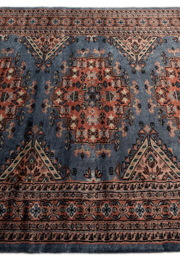 Detail image of 4' 4 x 6' 1 Hand Knotted Bokhara Wool Rug