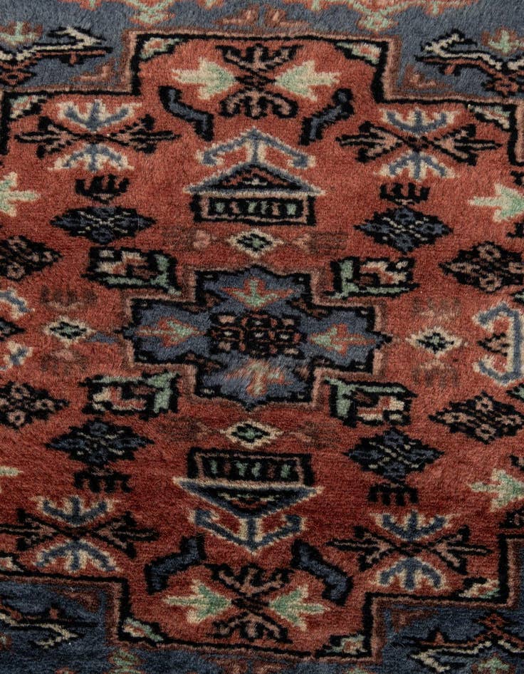 Detail image of 4' 4 x 6' 1  Hand Knotted Bokhara Wool Rug