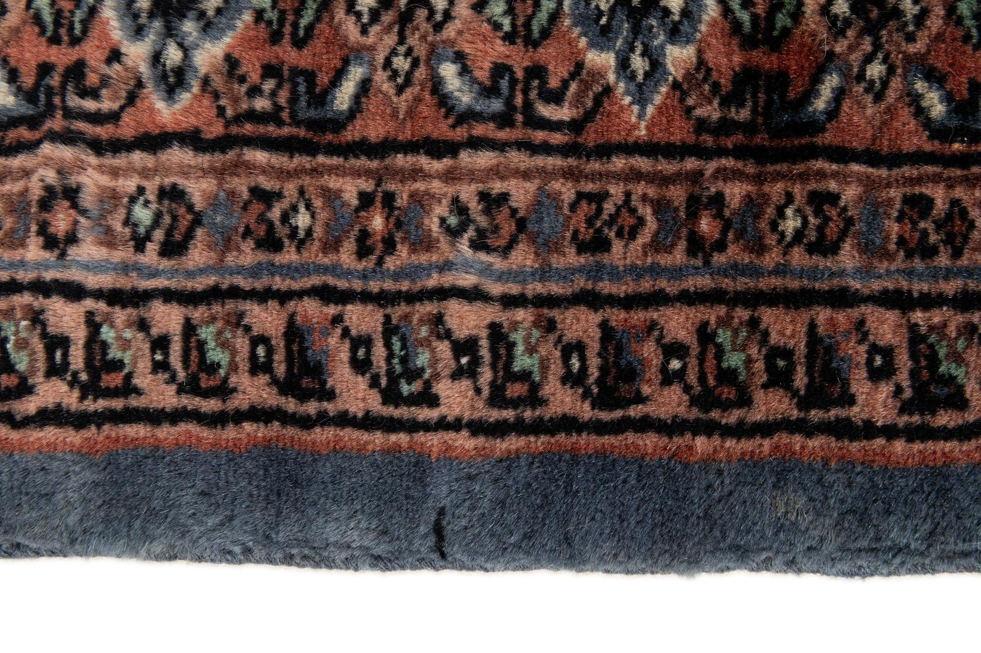 4' 4 x 6' 1 Hand Knotted Bokhara Wool Rug